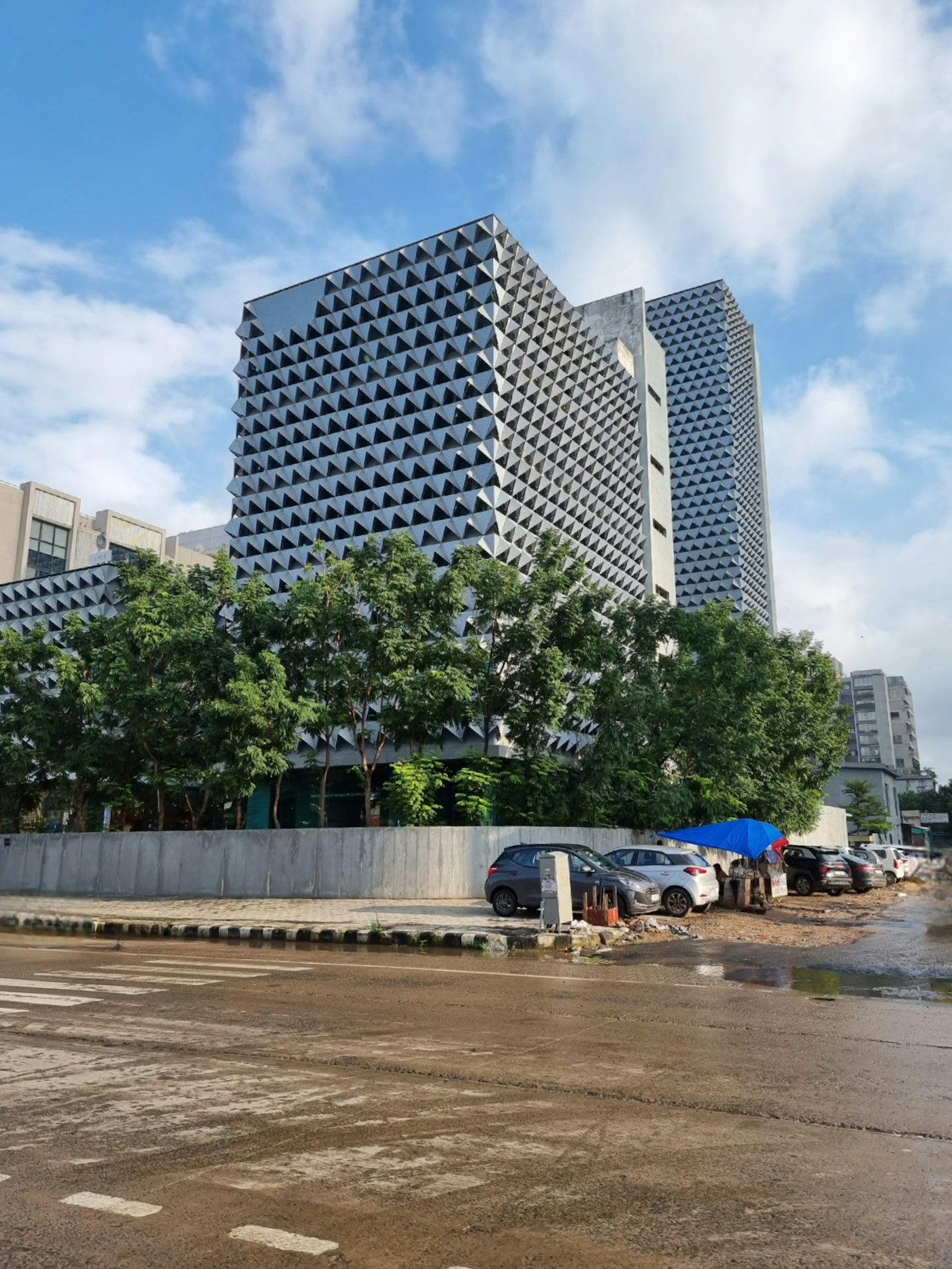 Office towers on Sindhu Bhavan Road, Bodakdev, Ahmedabad